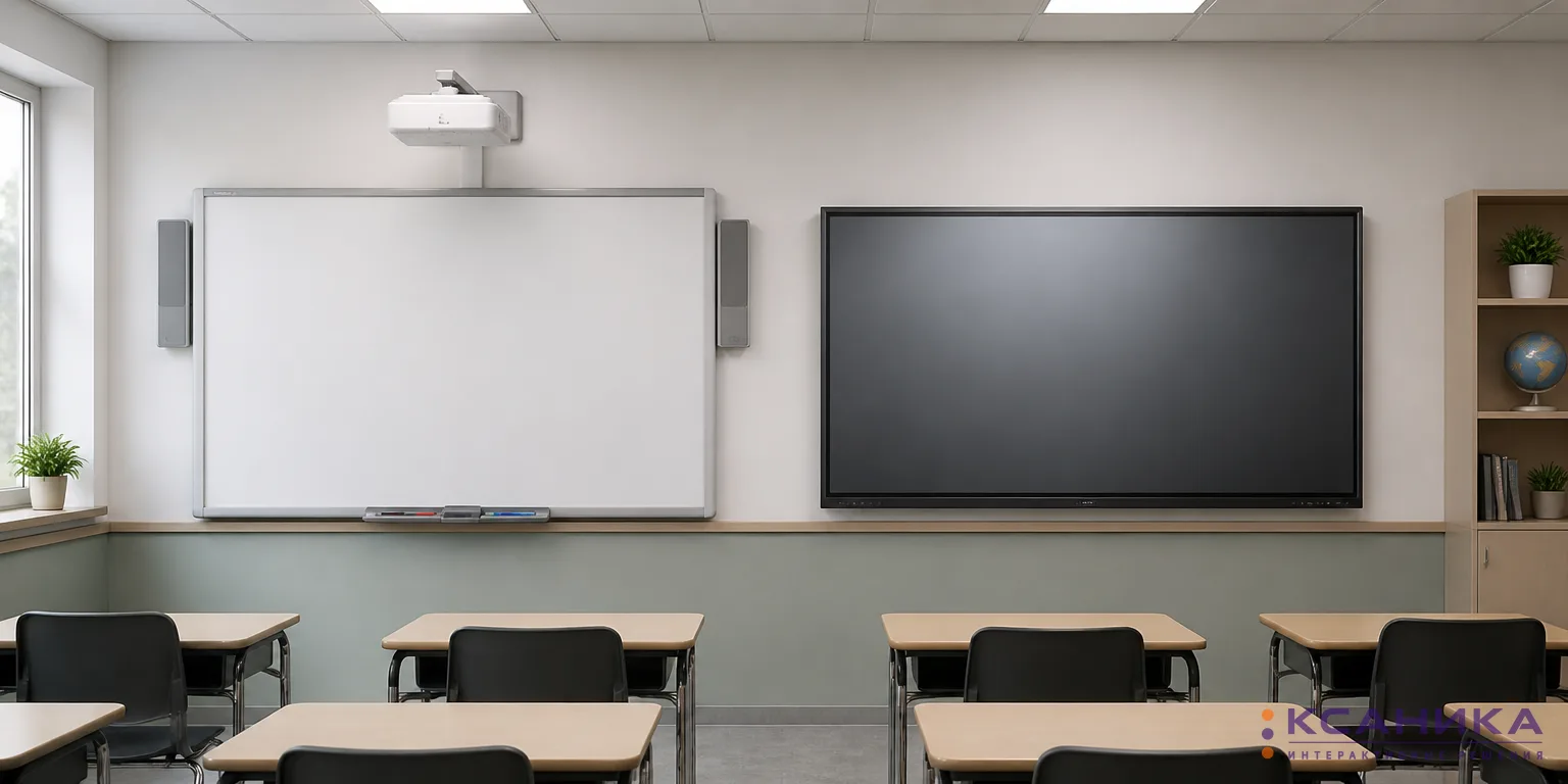 Сравнение интерактивной доски с проектором и интерактивной панели